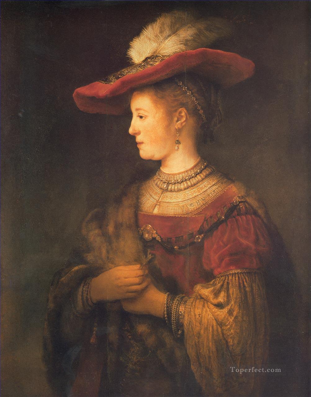 Saskia portrait Rembrandt Oil Paintings